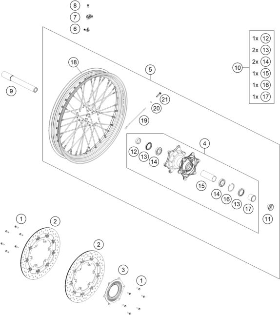 Náhled schématu FRONT WHEEL