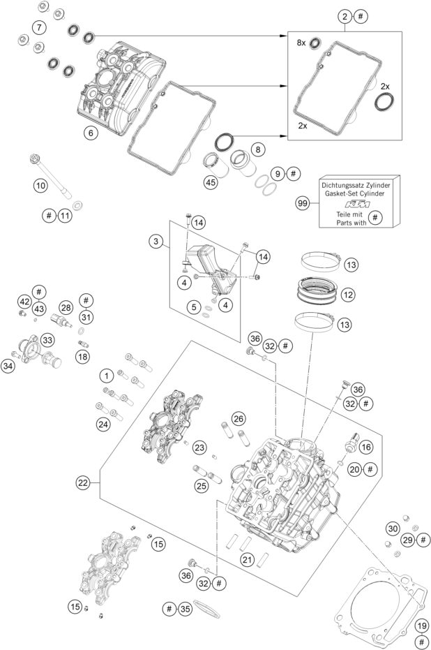 Náhled schématu CYLINDER HEAD FRONT