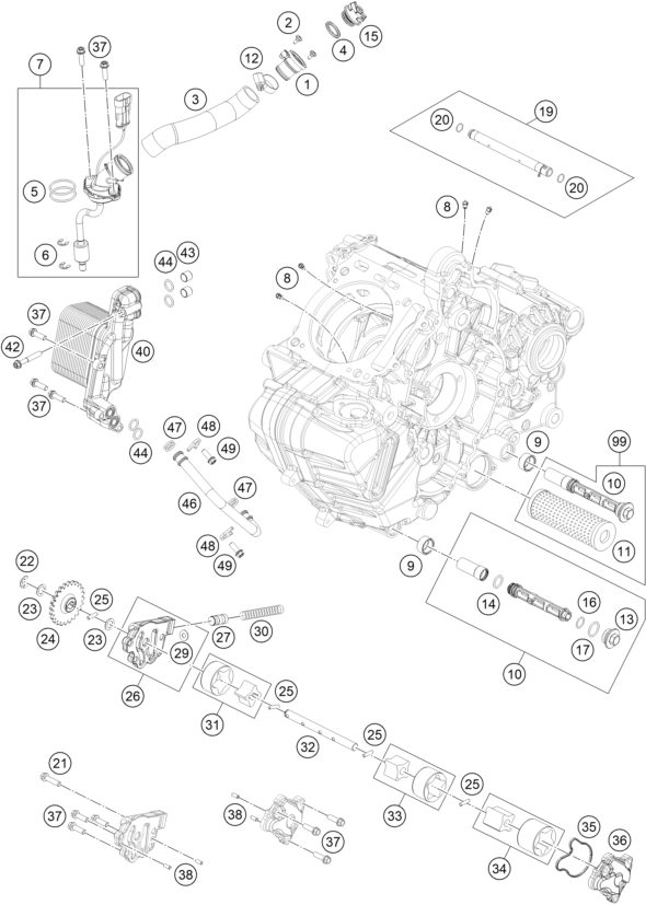 Náhled schématu LUBRICATING SYSTEM