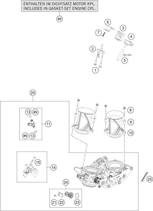 Náhled schématu THROTTLE BODY