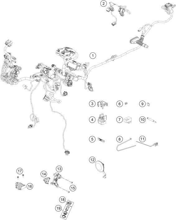 Náhled schématu WIRING HARNESS