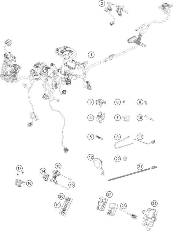 Náhled schématu WIRING HARNESS