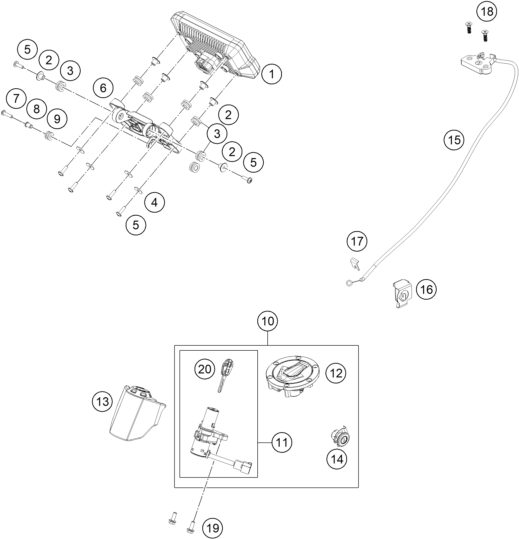 Náhled schématu INSTRUMENTS / LOCK SYSTEM
