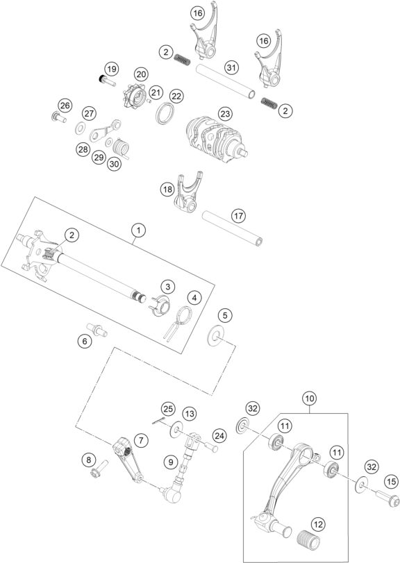 Náhled schématu SHIFTING MECHANISM