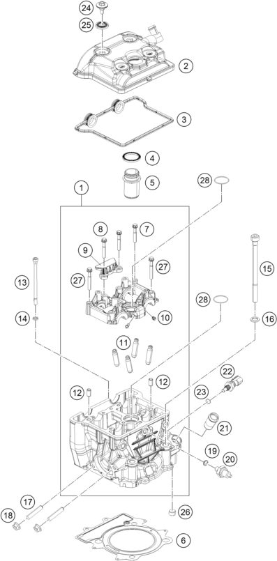 Náhled schématu CYLINDER HEAD