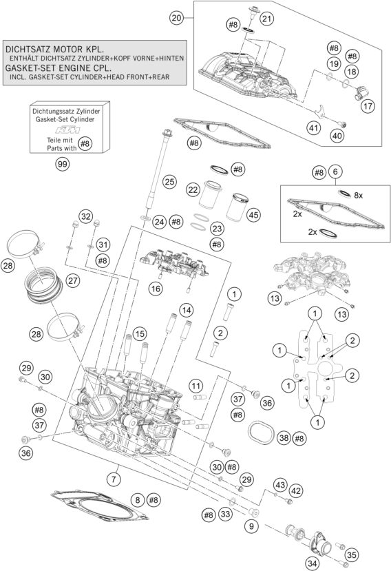 Náhled schématu CYLINDER HEAD REAR