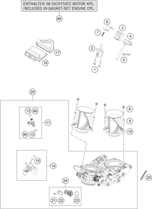Náhled schématu THROTTLE BODY
