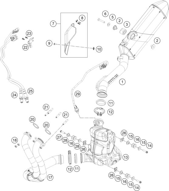 Náhled schématu EXHAUST SYSTEM