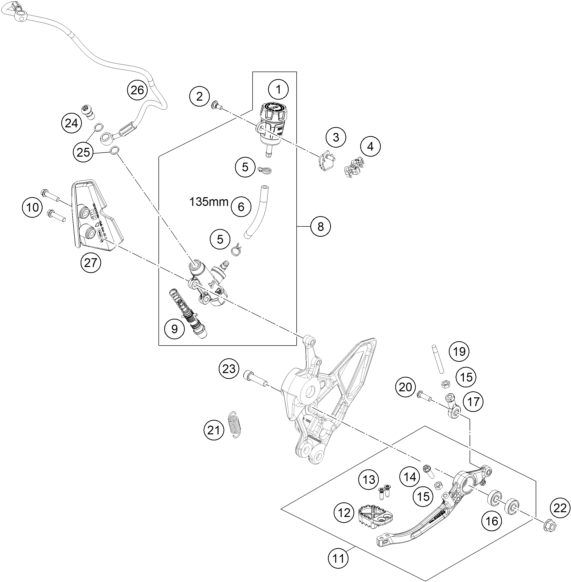Náhled schématu REAR BRAKE CONTROL