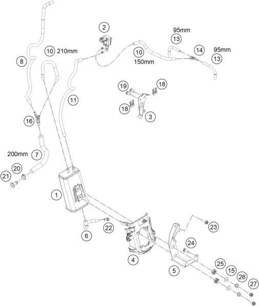 Náhled schématu EVAPORATIVE CANISTER