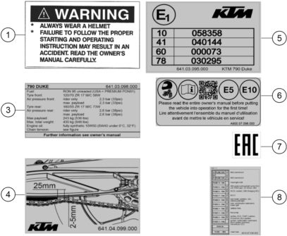 Náhled schématu TECHNIC INFORMATION STICKER