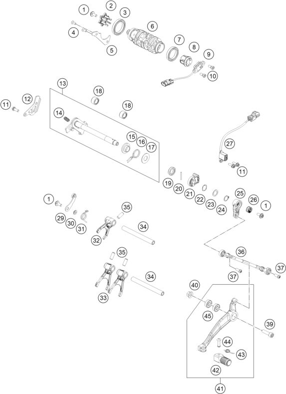 Náhled schématu SHIFTING MECHANISM