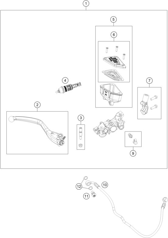 Náhled schématu FRONT BRAKE CONTROL