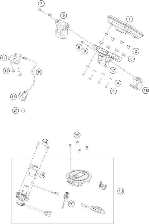 Náhled schématu INSTRUMENTS / LOCK SYSTEM