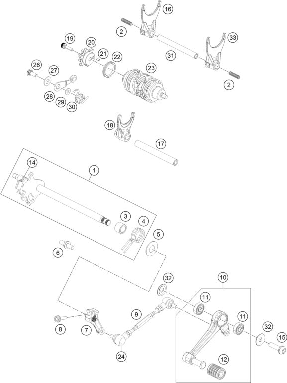 Náhled schématu SHIFTING MECHANISM
