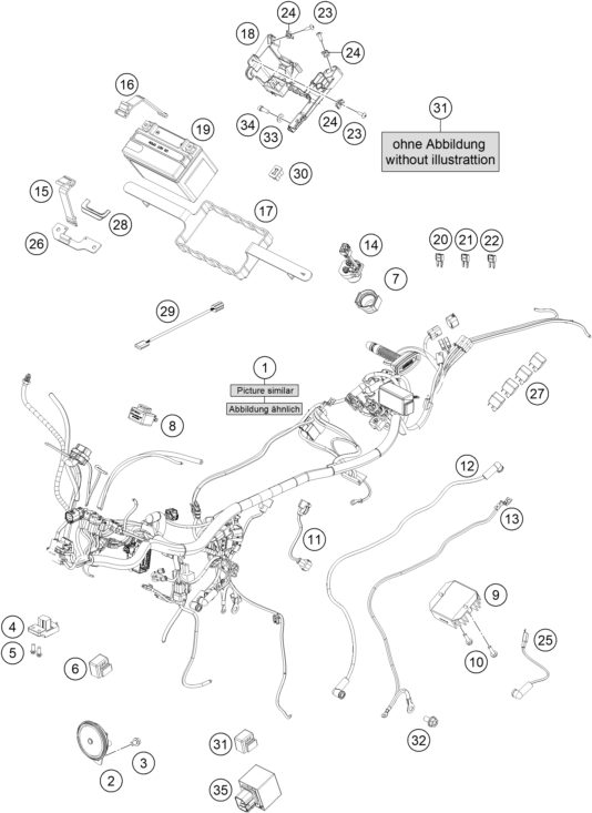 Náhled schématu WIRING HARNESS