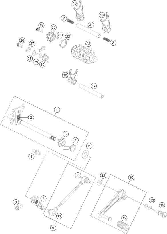 Náhled schématu SHIFTING MECHANISM