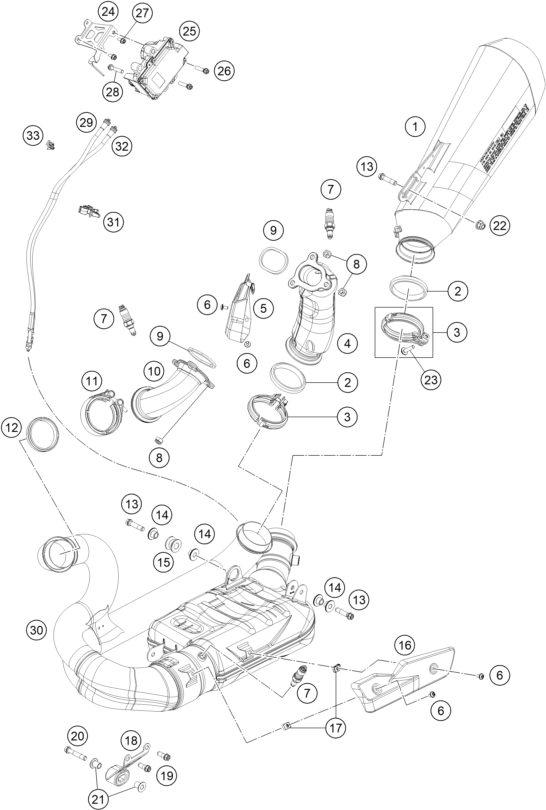 Náhled schématu EXHAUST SYSTEM