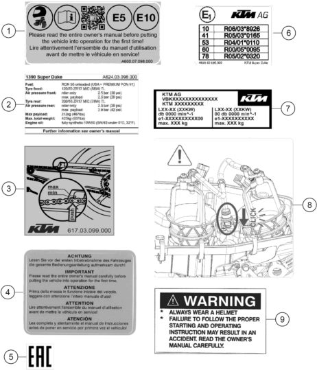 Náhled schématu TECHNIC INFORMATION STICKER