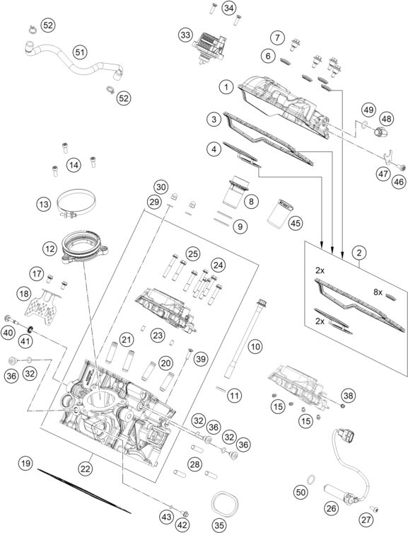 Náhled schématu CYLINDER HEAD REAR