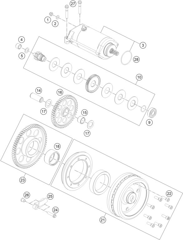Náhled schématu ELECTRIC STARTER
