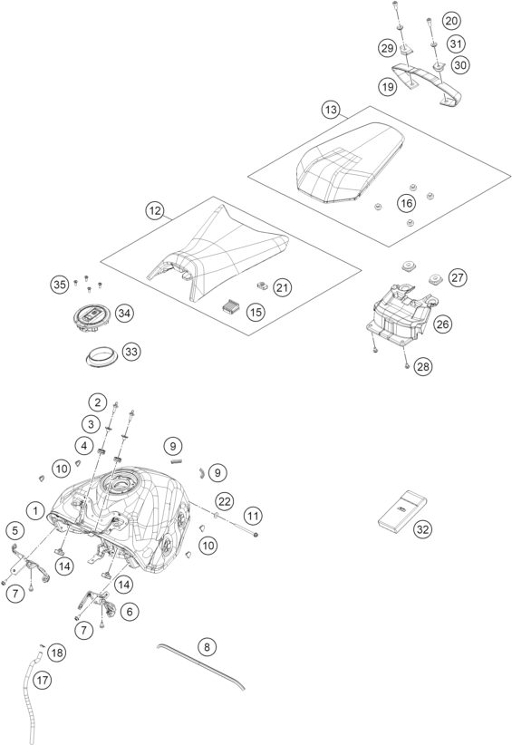 Náhled schématu TANK, SEAT
