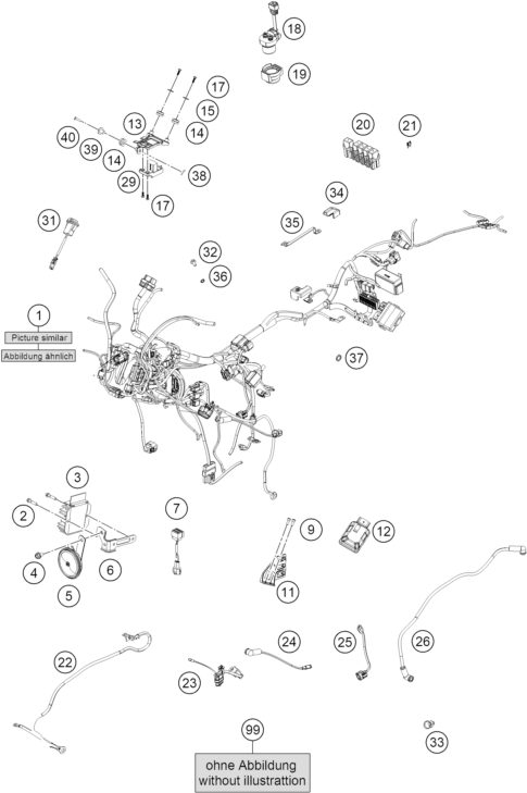 Náhled schématu WIRING HARNESS