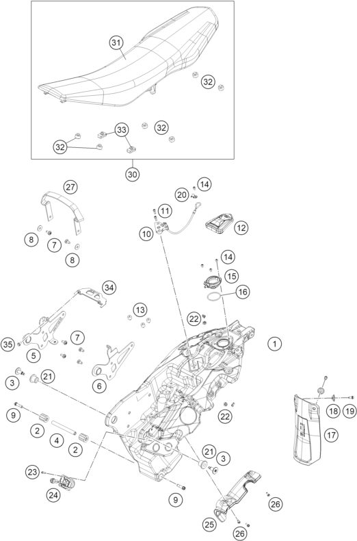 Náhled schématu TANK, SEAT