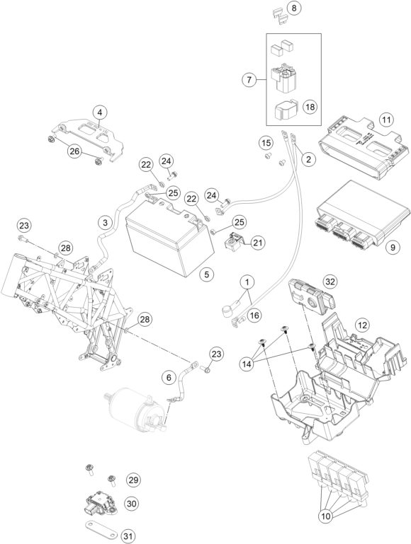 Náhled schématu BATTERY
