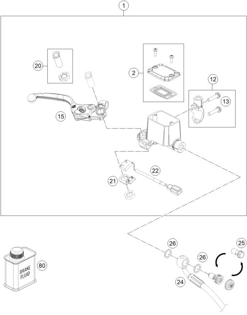 Náhled schématu FRONT BRAKE CONTROL