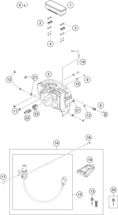 Náhled schématu INSTRUMENTS / LOCK SYSTEM