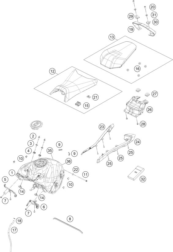 Náhled schématu TANK, SEAT