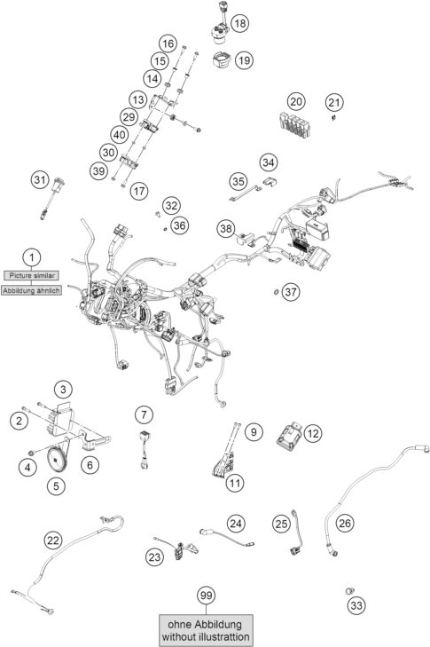 Náhled schématu WIRING HARNESS