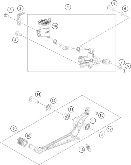 Náhled schématu REAR BRAKE CONTROL