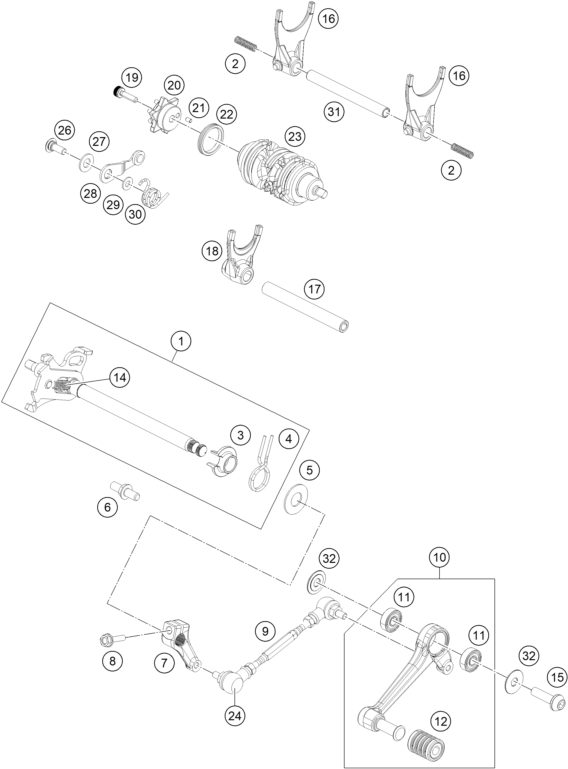 Náhled schématu SHIFTING MECHANISM