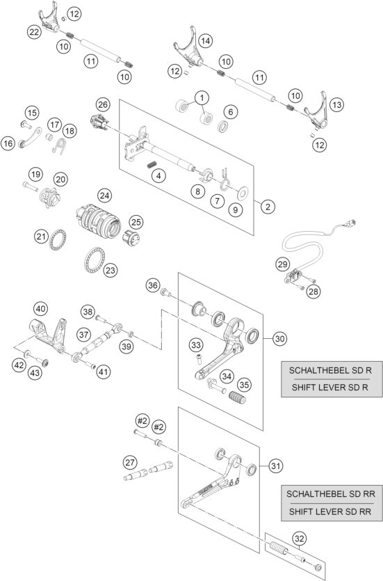 Náhled schématu SHIFTING MECHANISM