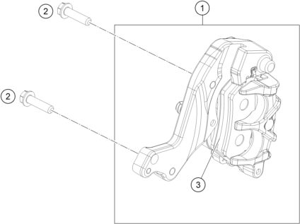 Náhled schématu FRONT BRAKE CALIPER