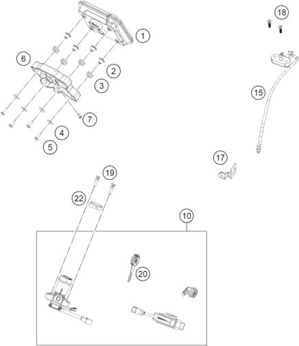 Náhled schématu INSTRUMENTS / LOCK SYSTEM
