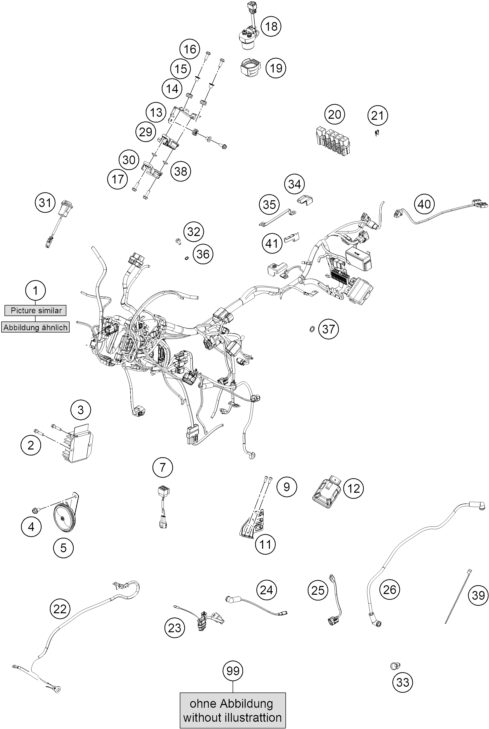 Náhled schématu WIRING HARNESS