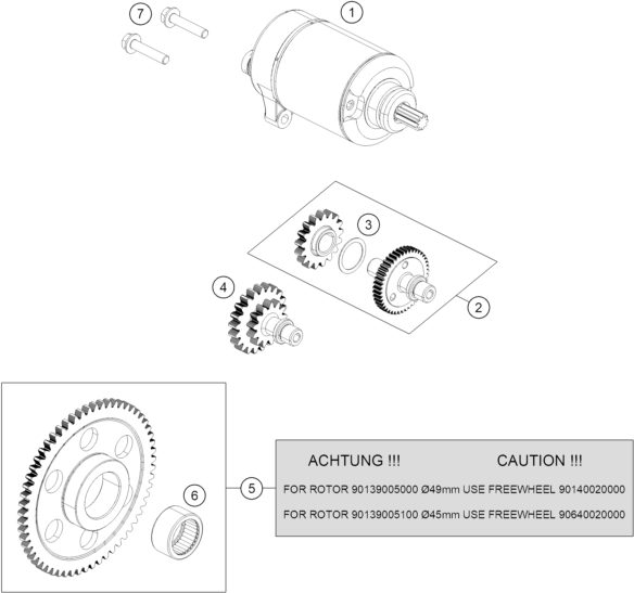 Náhled schématu ELECTRIC STARTER