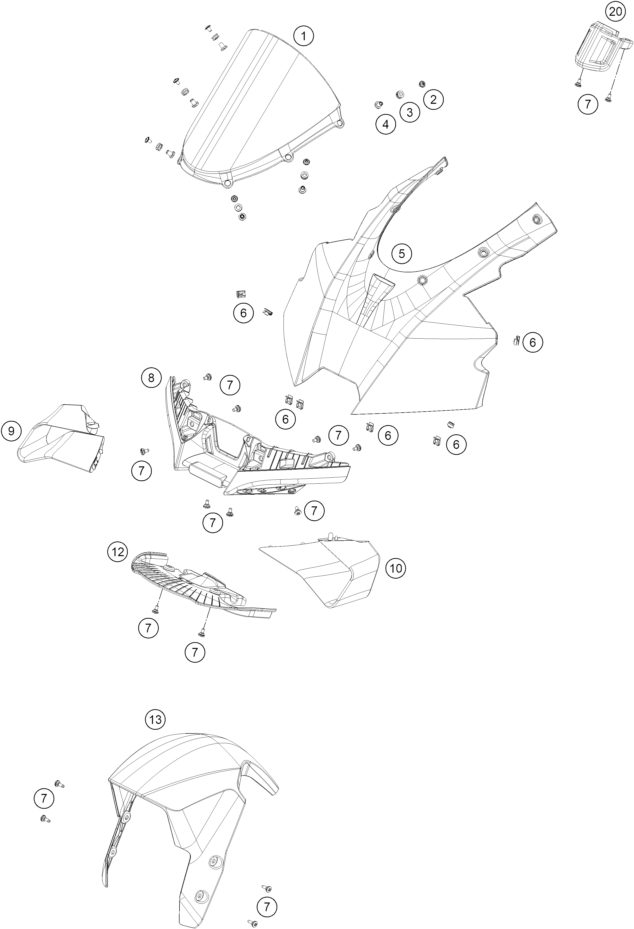 Náhled schématu MASK, FENDERS