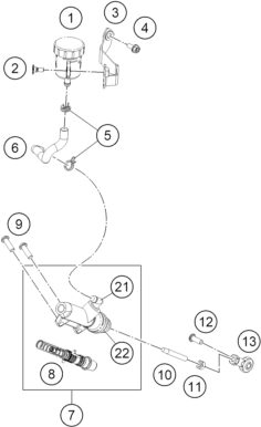 Náhled schématu REAR BRAKE CONTROL