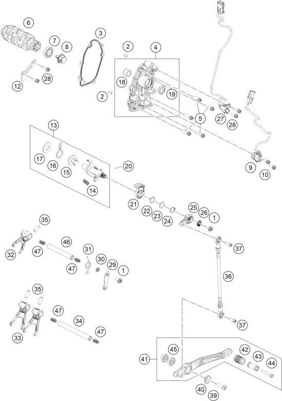 Náhled schématu SHIFTING MECHANISM