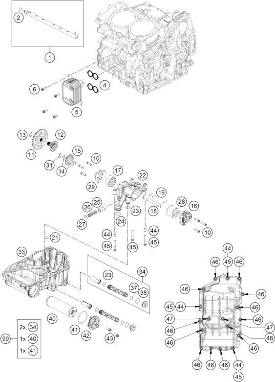 Náhled schématu LUBRICATING SYSTEM