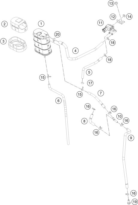 Náhled schématu EVAPORATIVE CANISTER
