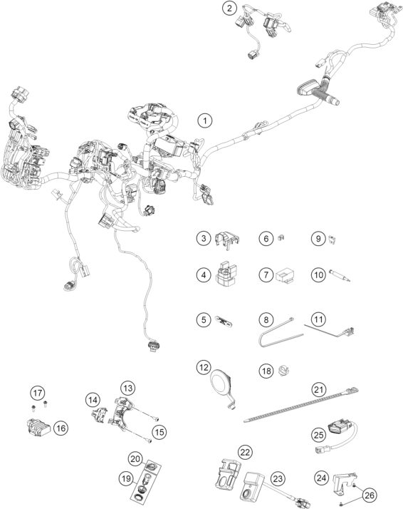 Náhled schématu WIRING HARNESS
