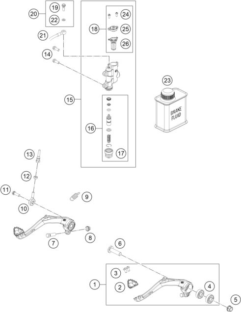 Náhled schématu REAR BRAKE CONTROL