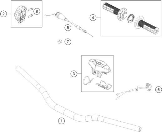 Náhled schématu HANDLEBAR, CONTROLS