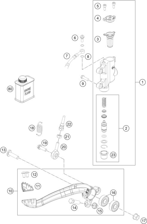 Náhled schématu REAR BRAKE CONTROL