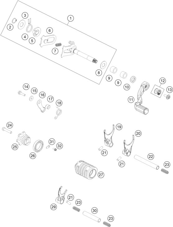 Náhled schématu SHIFTING MECHANISM